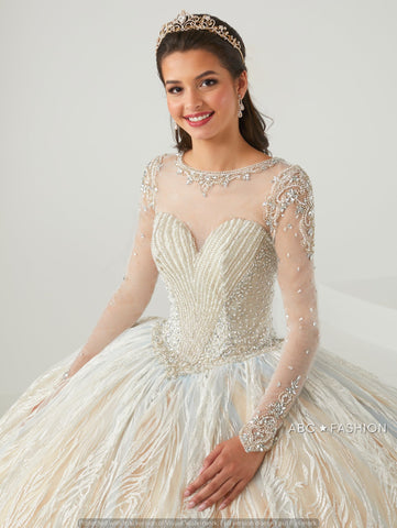 Vestido de quinceanera de manga comprida da House of Wu 26016