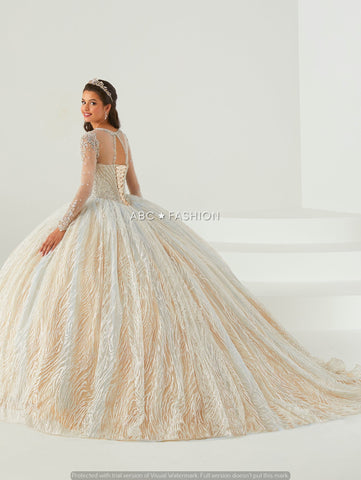 Vestido de quinceanera de manga comprida da House of Wu 26016