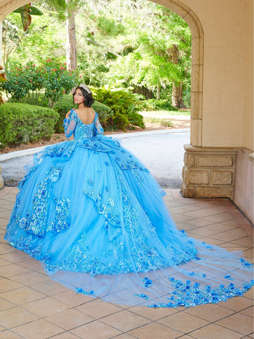 Langärmliges Quinceanera-Kleid von House of Wu 26082