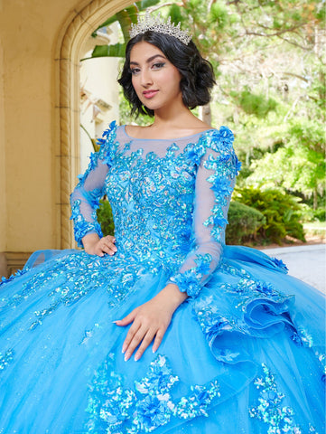 Langärmliges Quinceanera-Kleid von House of Wu 26082