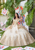 Robe de Quinceañera à Manches Longues par Ragazza DV56-556