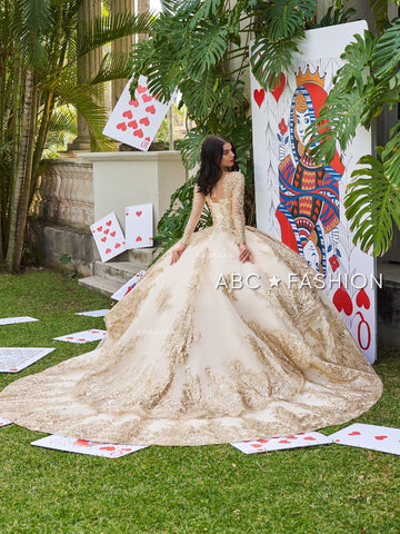 Langärmliges Quinceanera-Kleid von Ragazza DV56-556