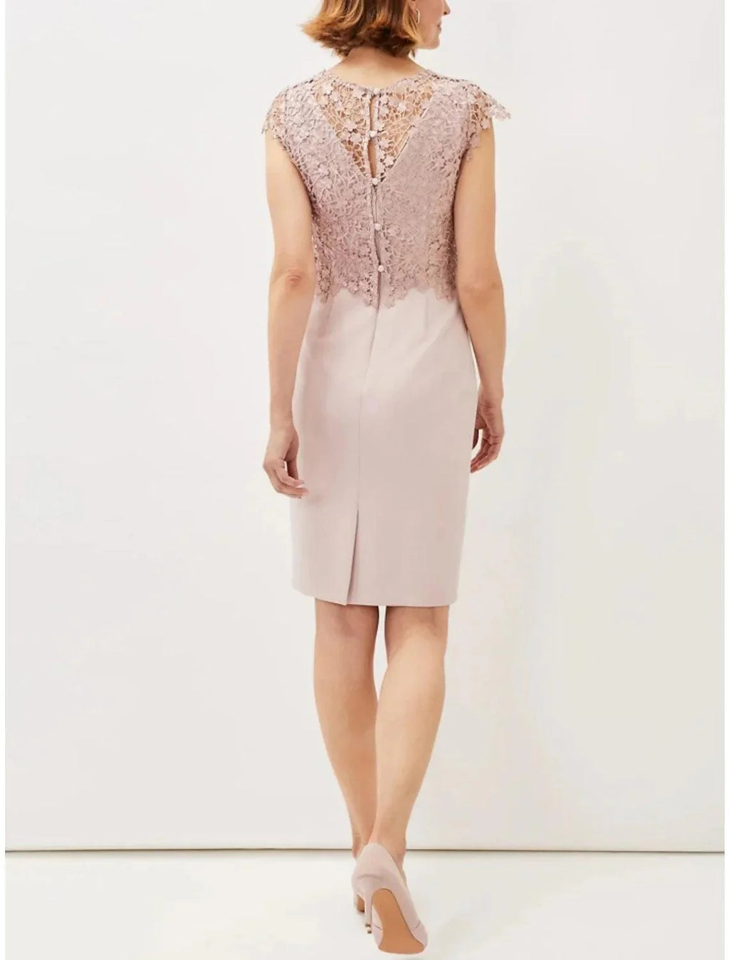 Numbersea A-Line Mother of the Bride Dress Wedding Guest Elegant Petite Scoop Neck Short / Mini Stretch Fabric Long Sleeve with Lace Ruching Solid Color