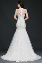 Nixenjuwel-Tüll-Spitzen-Brautkleid