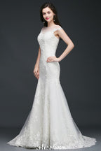 Nixenjuwel-Tüll-Spitzen-Brautkleid