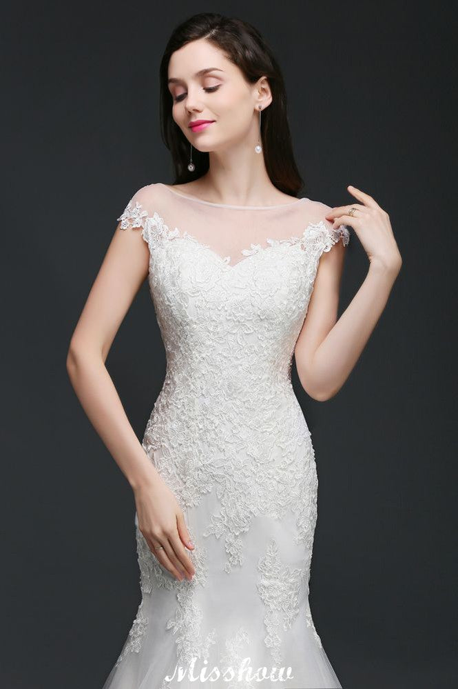Nixenjuwel-Tüll-Spitzen-Brautkleid