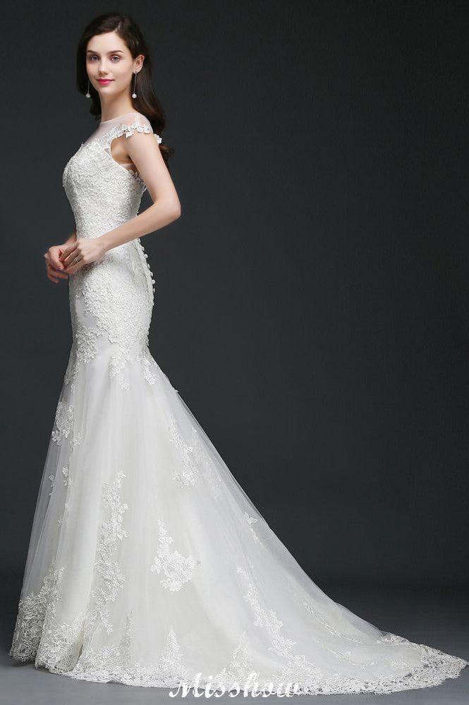 Nixenjuwel-Tüll-Spitzen-Brautkleid