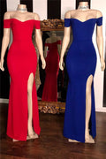 Robe de bal longue asymétrique à empiècement bustier sirène