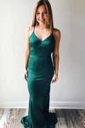 Abito da sera/prom con spalline a spaghetti sirena incrociate cacciatore PG994