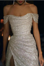 Nixen-/Trompeten-Hochzeitskleider Glitzer & Glanz Kleid Hochzeitsfeier