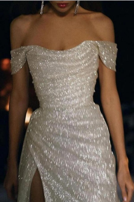Nixen-/Trompeten-Hochzeitskleider Glitzer & Glanz Kleid Hochzeitsfeier