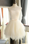 Charmantes Mini-Tüll-Kurzballkleid, Heimkehrkleid, PG127
