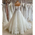 NumberSea 2025 hochzeitskleid Luxury Bridal Lace Wedding Gowns Elegant Square Neckline Princess Women Boho Wedding Dresses Court Train