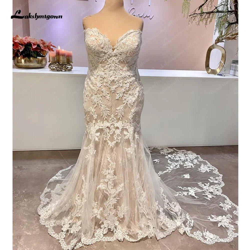 NumberSea Beach Off White Off Shoulder Boho Wedding Dress 2025 Women Mermaid Bridal Gown vestidos para mujer