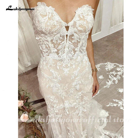 NumberSea Strand Off White Off Schulter Boho Hochzeit Kleid 2025 Frauen Meerjungfrau Brautkleid vestidos para mujer 