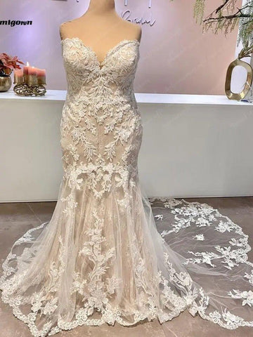 NumberSea Strand Off White Off Schulter Boho Hochzeit Kleid 2025 Frauen Meerjungfrau Brautkleid vestidos para mujer 