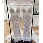 NumberSea Beach Off White Off Shoulder Boho Wedding Dress 2025 Women Mermaid Bridal Gown vestidos para mujer