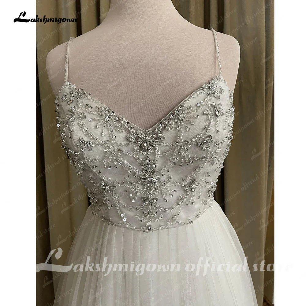 NumberSea Boheme Chic BeadsWedding Dress 2025 Elegant Bridal Country Princess Wedding Gowns Open Back Brautkleid