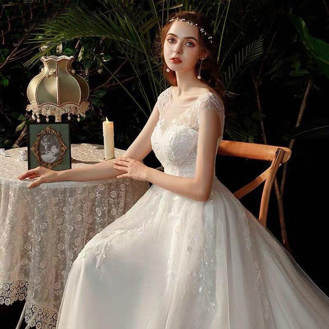 Numbersea boho robe de mariee vestido novia vestido de casamento longue robe de soiree simples robe de soiree noiva para ser vestido de renda robe