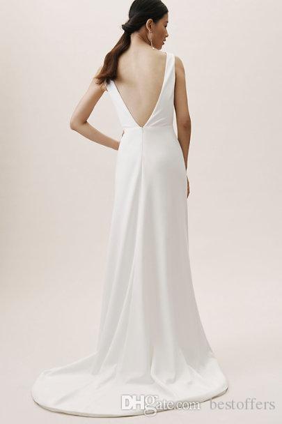 NumberSea Combinaisons Bohomain robes de mariée sans manches
