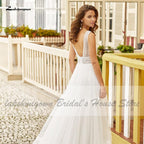 NumberSea Bridal Summer Beach Wedding Dress Boho Style