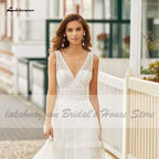 NumberSea Bridal Summer Beach Wedding Dress Boho Style