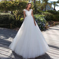 NumberSea Robes blanches de mariée Robes de mariée en tulle
