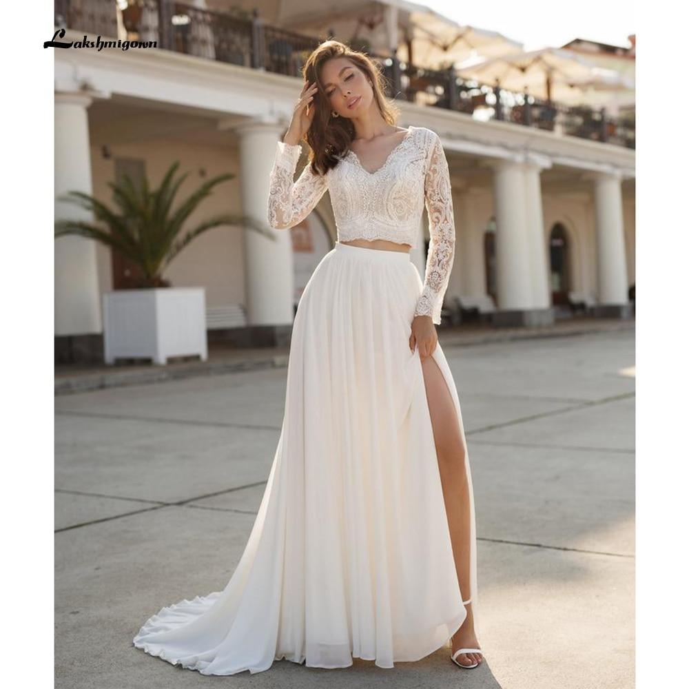 NumberSea Charming Beach Lace Wedding Dresses A-line