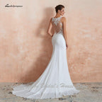NumberSea Cheap Boho Wedding Dress Mermaid Sexy Wedding Party Gowns
