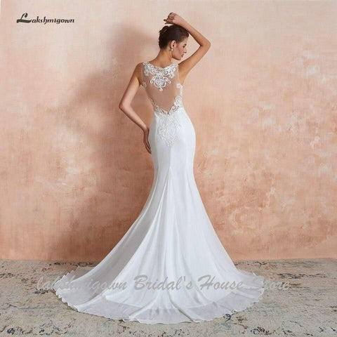 NumberSea Günstige Boho Brautkleid Meerjungfrau Sexy Hochzeit Party Kleider