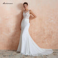 NumberSea Robe de mariée boho bon marché Sirène sexy Robes de soirée de mariage