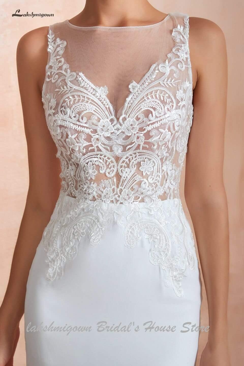 NumberSea Cheap Boho Wedding Dress Mermaid Sexy Wedding Party Gowns