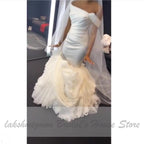 NumberSea Chic African Mermaid Wedding Dress Dubai Bridal Gowns