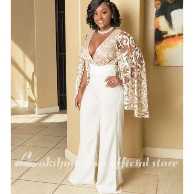 NumberSea Chiffon Bohemian Lace Wedding Dress A Line Lace Bridal Gowns