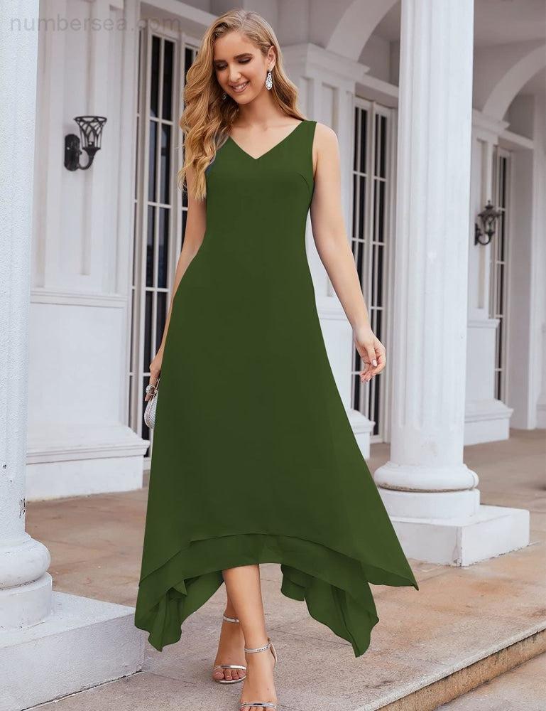 Vestidos de chiffon plus size para mãe da noiva com casaco e vestidos de cerimónia para casamento SEA28073 