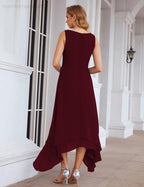 Vestidos de chiffon plus size para mãe da noiva com casaco e vestidos de cerimónia para casamento SEA28073 