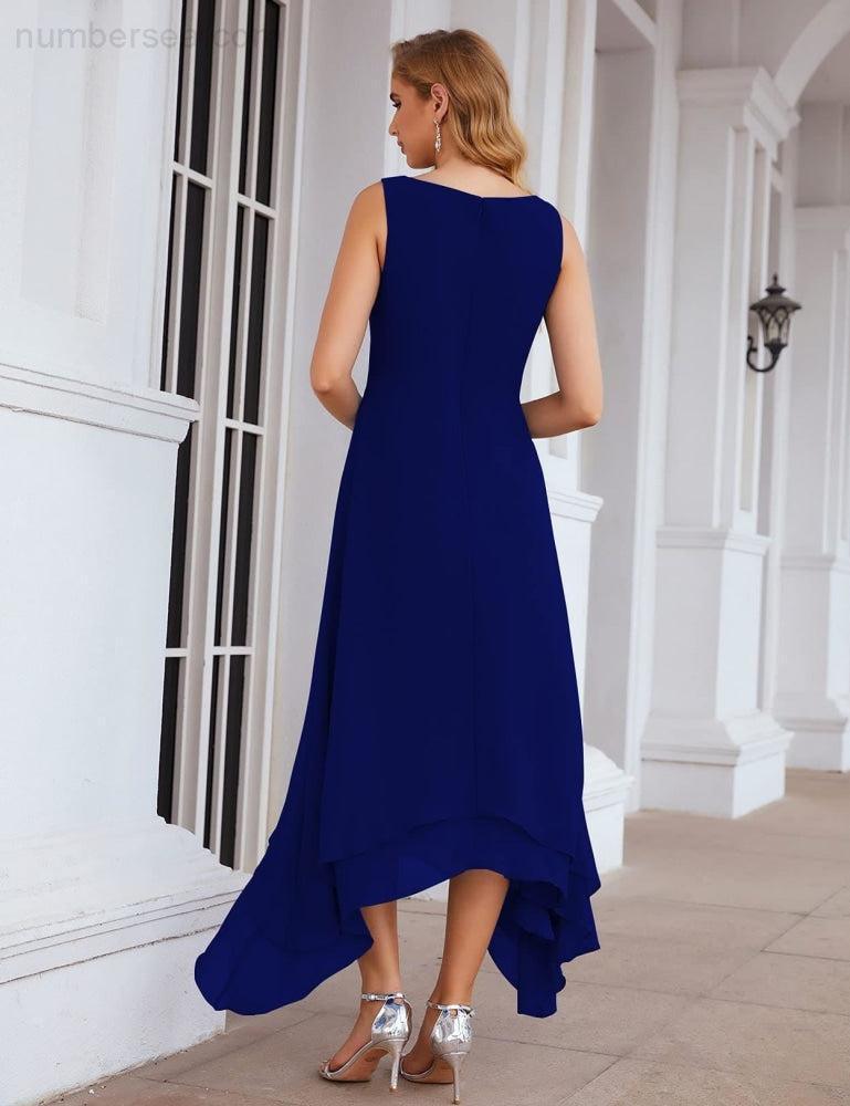 Vestidos de chiffon plus size para mãe da noiva com casaco e vestidos de cerimónia para casamento SEA28073 