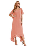Numbersea Chiffon Plus Size Abito da Sposa della Madre con Giacca Abito Formale per Matrimonio SEA28073