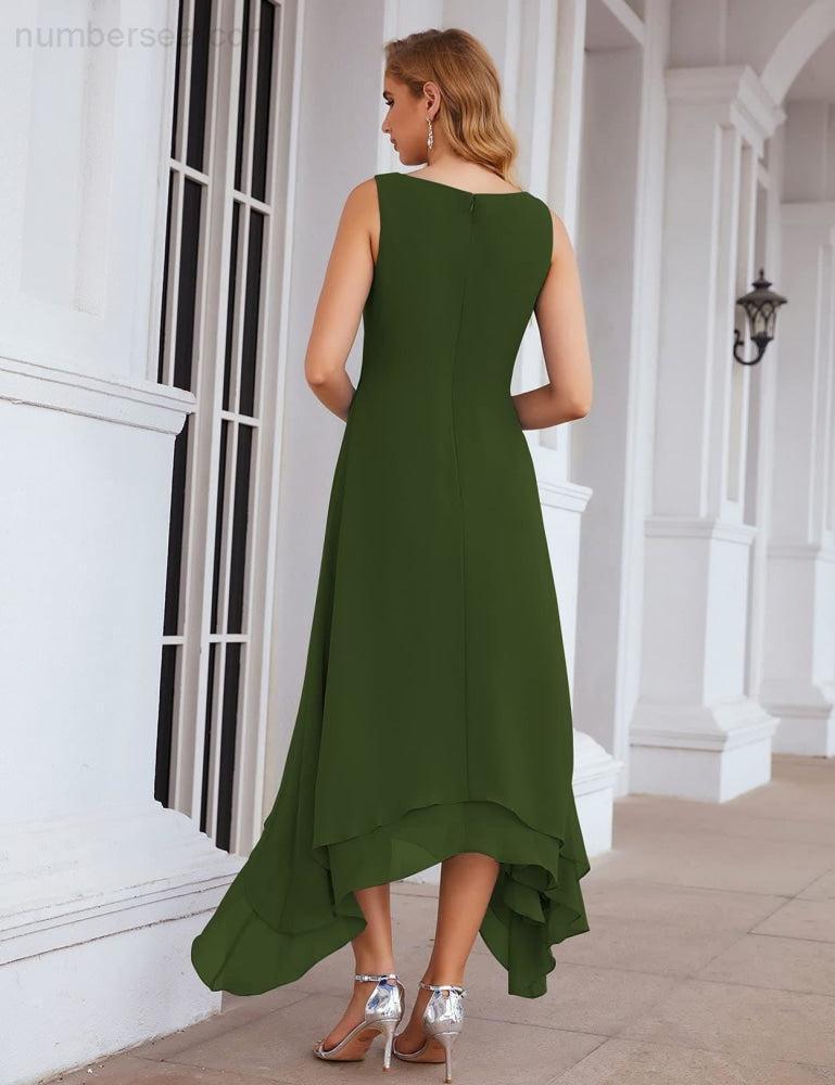 Vestidos de chiffon plus size para mãe da noiva com casaco e vestidos de cerimónia para casamento SEA28073 