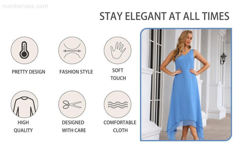 Numbersea Chiffon Plus Size Mother of Bride Dresses with Jacket Formal Dresses for Wedding SEA28073