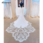 NumberSea Crepe Lace Mermaid Wedding Dresses For Women Vestido De Novia 2025 Boda Elegant Bridal Dresses Long Train