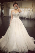 Robe de mariée NumberSea Crystal Lace A Line, robe de mariée décolleté cœur, robe de mariée, MW104