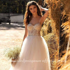 NumberSea Crystal Wedding Dress Off The Shoulder Bridal
