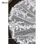 NumberSea Deep V Neck Lace Floral Wedding Dress for Women 2024 Bridal Gown Champagne Backless Spaghetti Straps abito da sposa