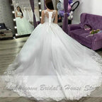 NumberSea Dubai White Bridal Ball Gown Wedding Dress Floral Turkey