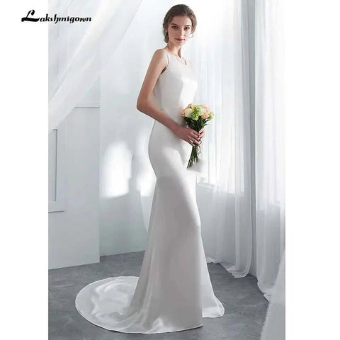 Vestido de noiva elegante estilo sereia com manta marfim NumberSea e cauda longa xaile 