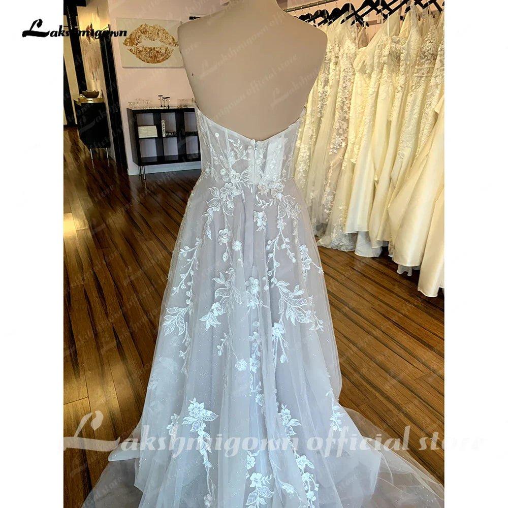 NumberSea Lace Boho Wedding Dress For Women Brautkleid 2025  Sweetheart  Bridal Church Lace Wedding Gowns