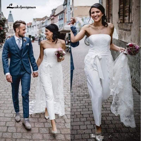 NumberSea Lange Ärmel A-Linie Prinzessin Brautkleid Spitzenapplikationen