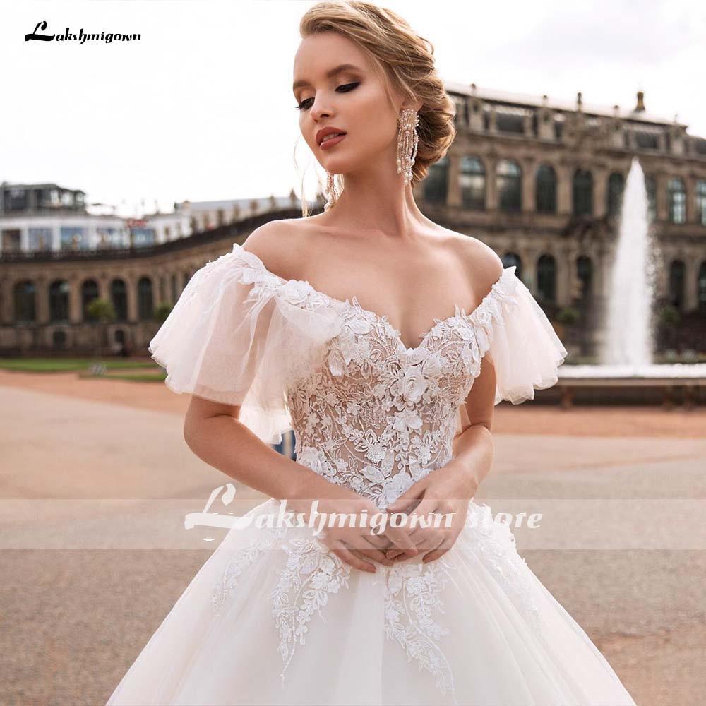 NumberSea Long Sleeves Lace Deep V Neck Beach Wedding Dresses