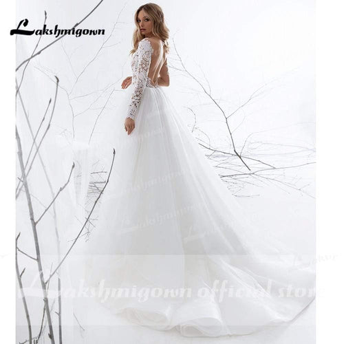 Robe de mariée à manches longues NumberSea en ligne A